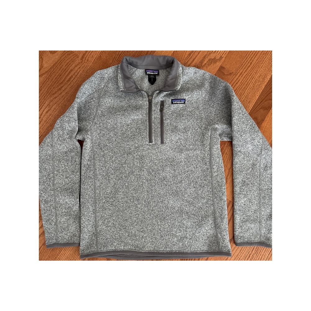 Patagonia Sweater Womens Small S Gray Full Zip Better Sweater‎ Fleece Jacket